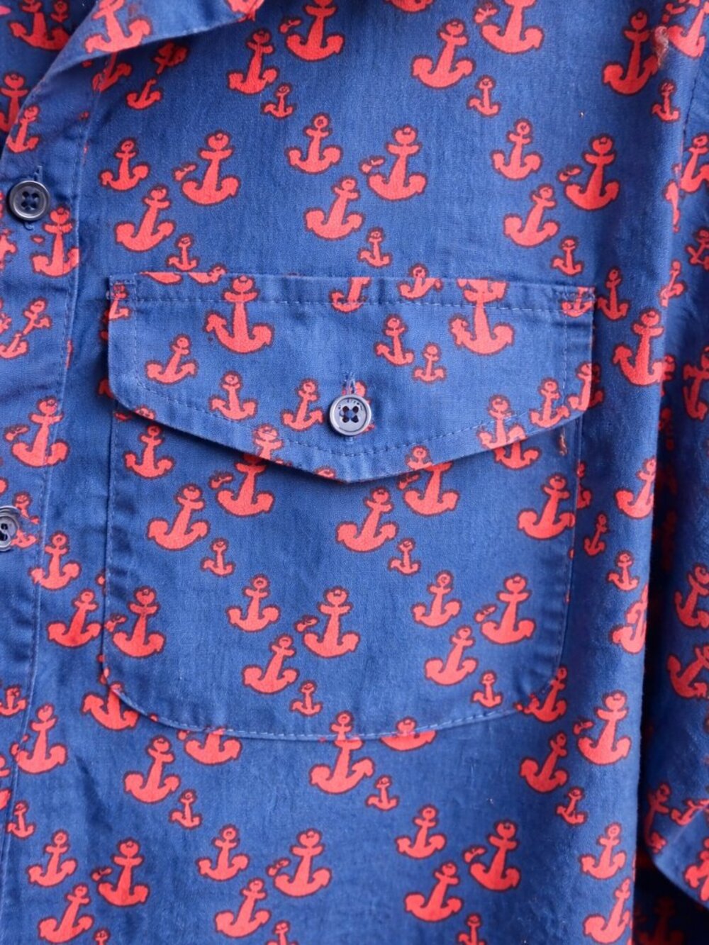 Tommy Hilfiger Dark Teal Anchor Print Tunic Shirt NWOT | High Low Hem | M - Picture 6 of 10
